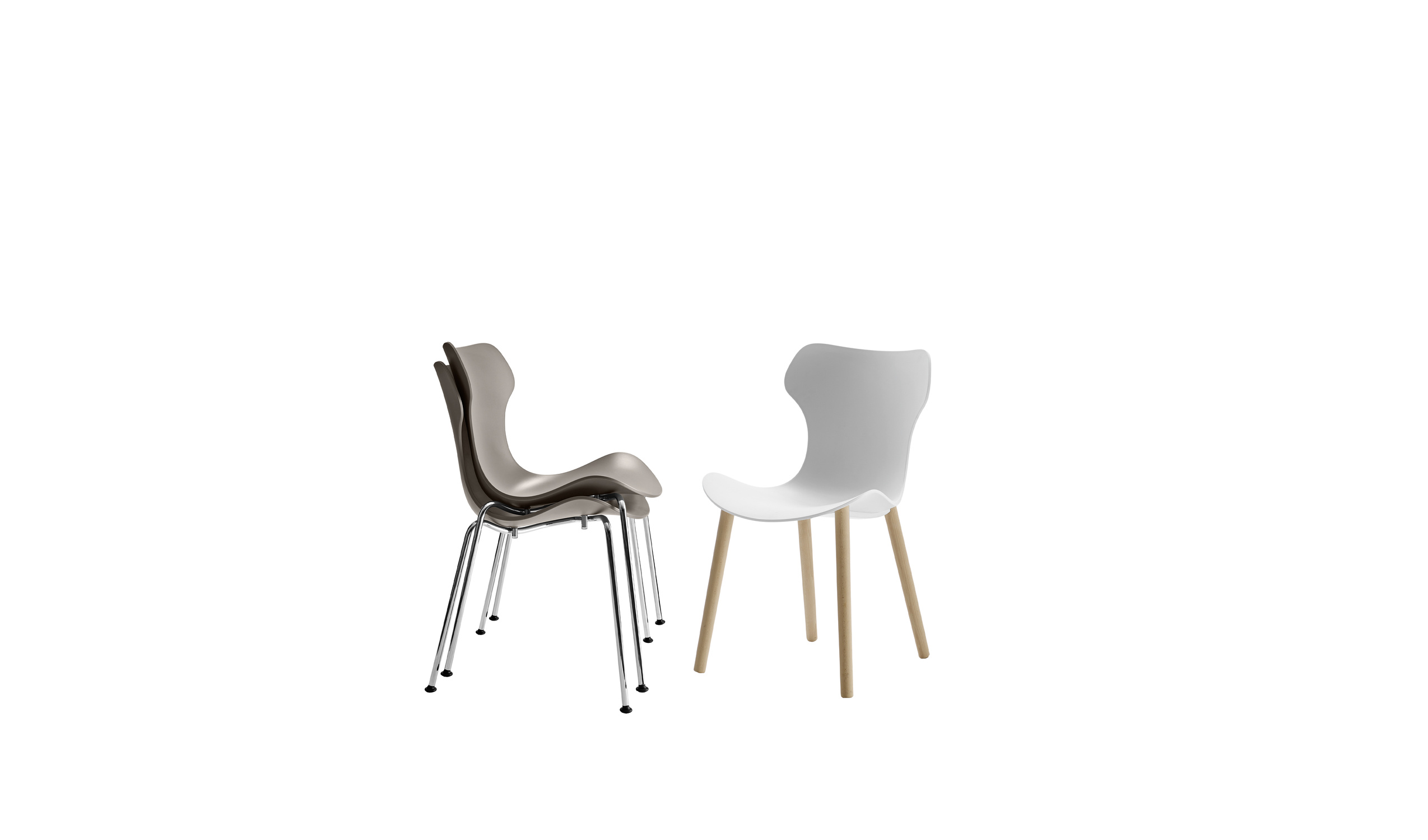 Italian designer modern chairs  - Papilio Shell Chairs 4